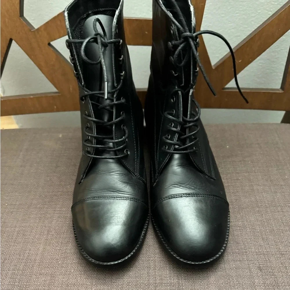 MIDDLEBURG Tall Black Vegan Leather
 Riding Boots Size 9.5